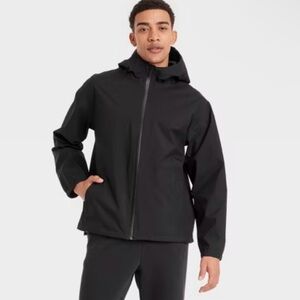 All In Motion Waterproof Rain Coat Men | Black L